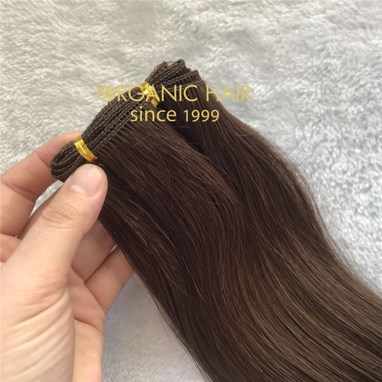 Best quality hair extension full cuticle in tact handtied weft C53